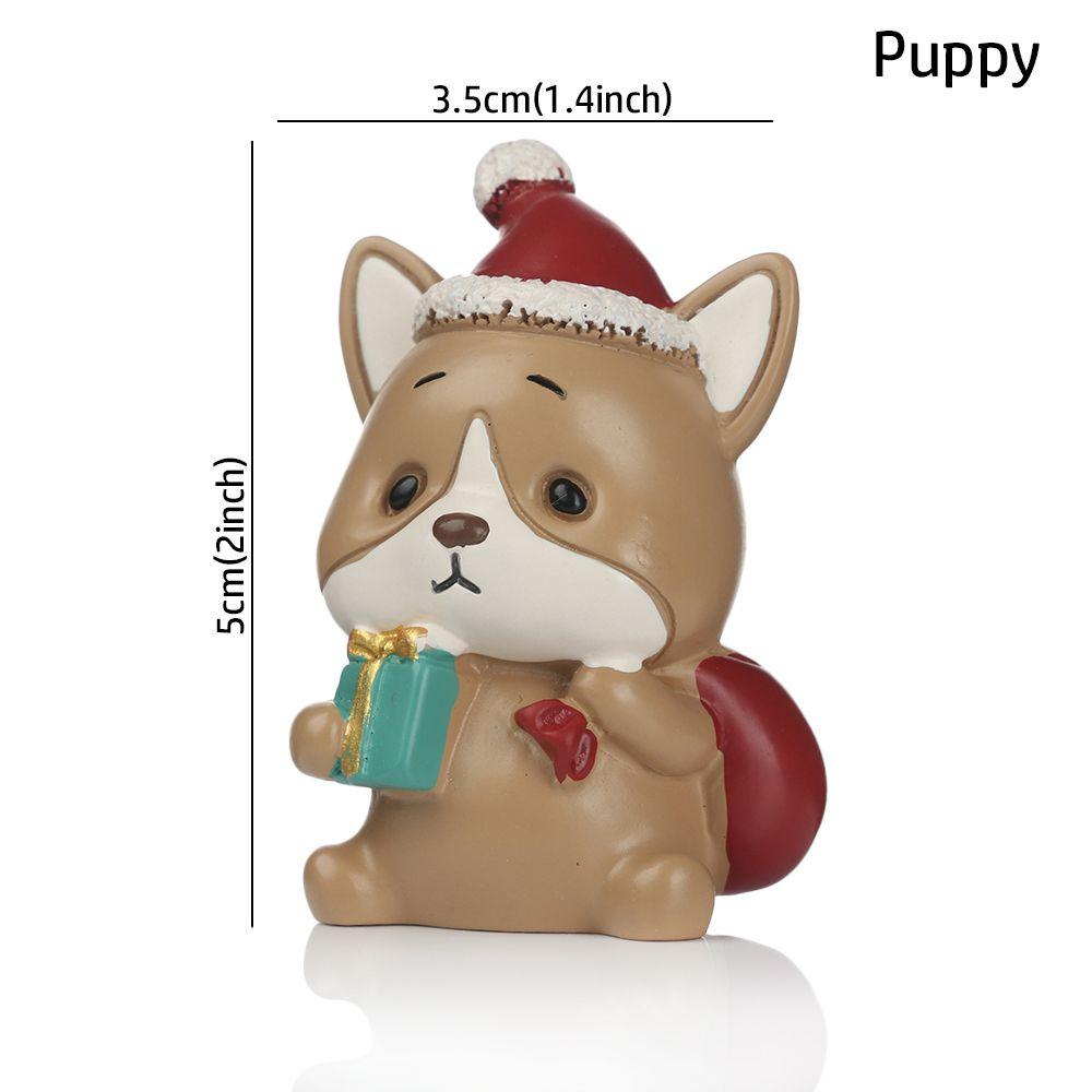 Игрушки Дед Мороз Мультяшный Рождественская Фигурка Настольные Украшения Кукольный домик Декор Микро Ландшафт