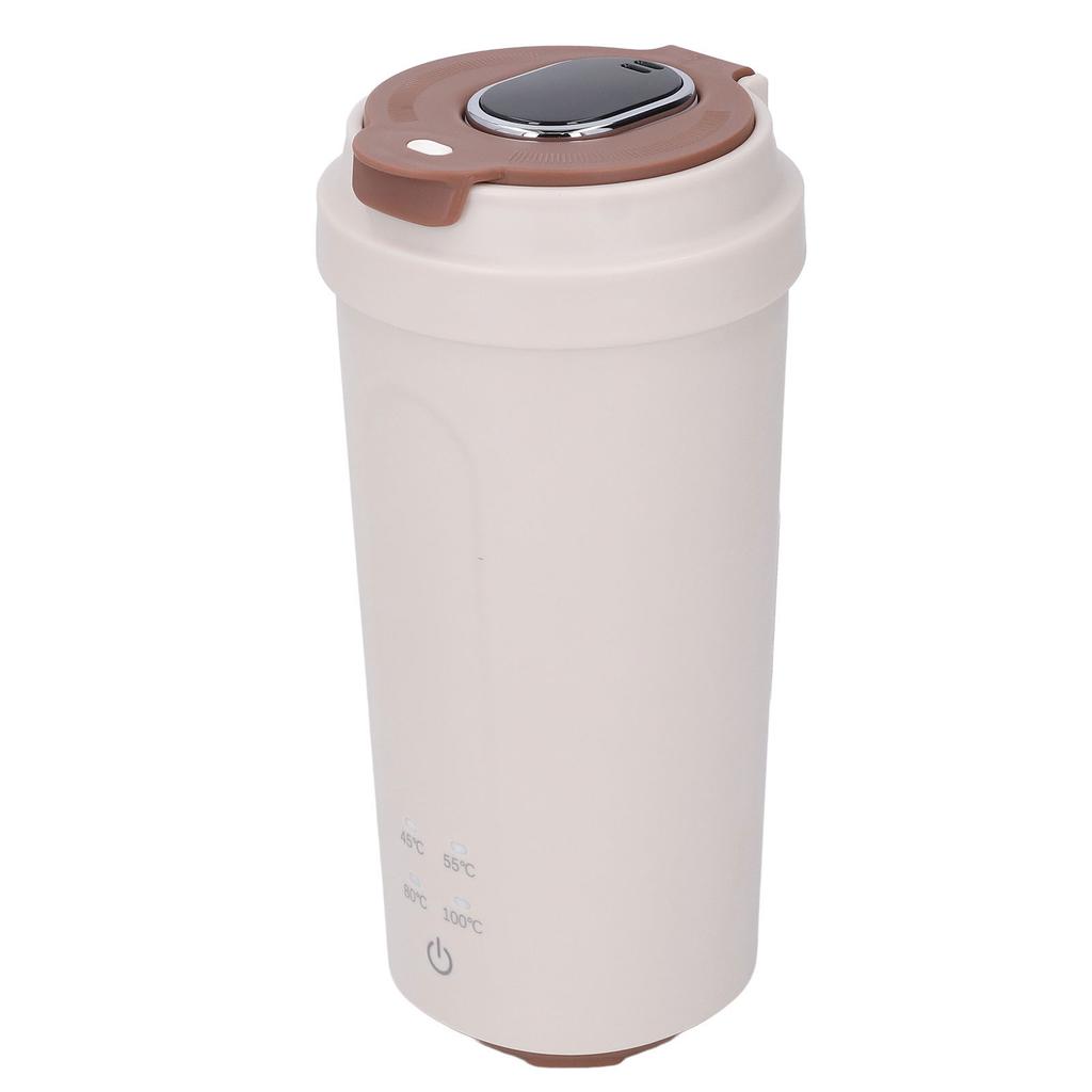 Portable Electric Kettle Stainless Steel 500ml 300W Rechargeable 5000mAh Quick Boiling Travel Mini