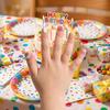 5D Embossed Cartoon Nail Stickers for Kids PVC Self Adhesive Waterproof