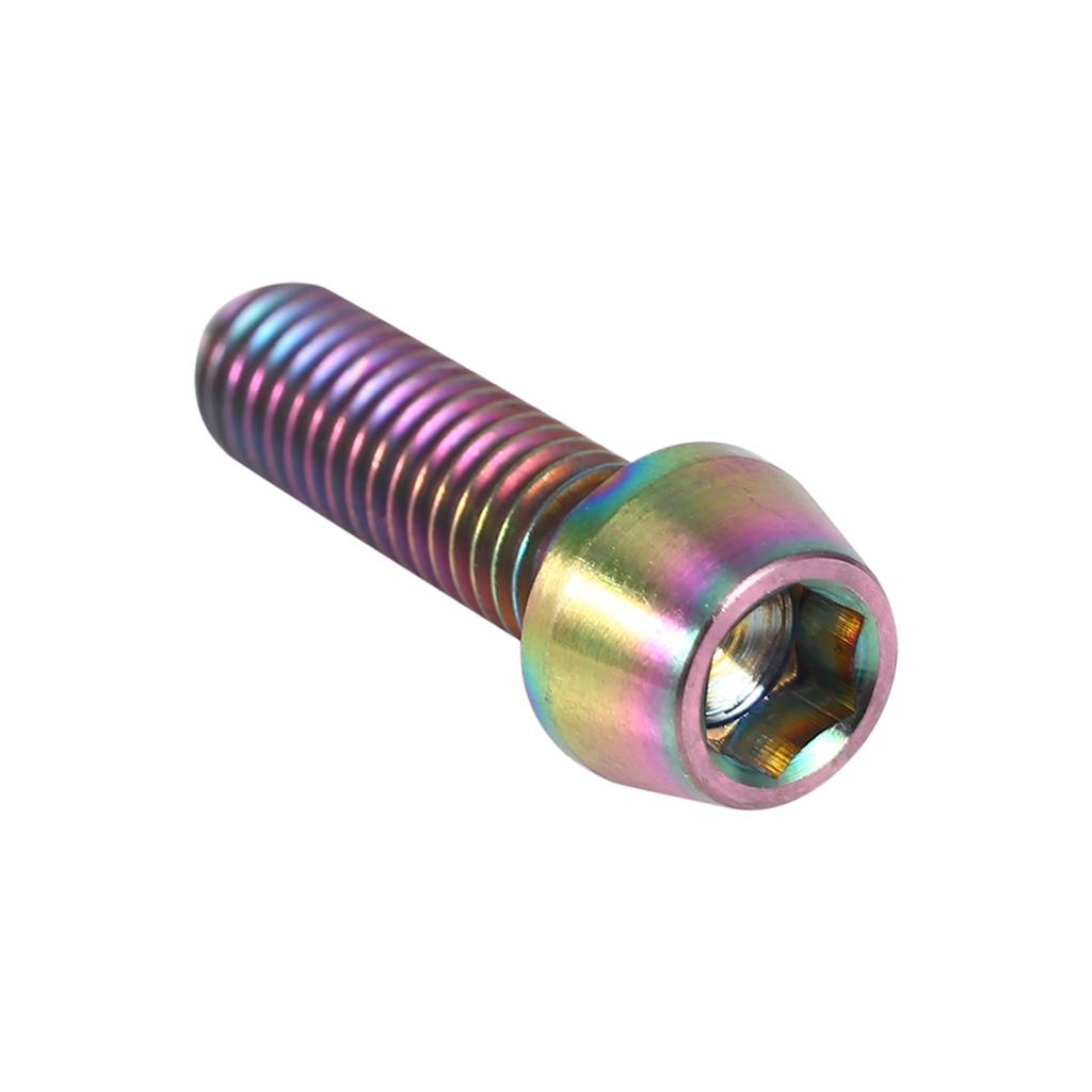 Alloy Tapered Screw With Washer For Mountain Bike(colorfulCelsiusM6x16)