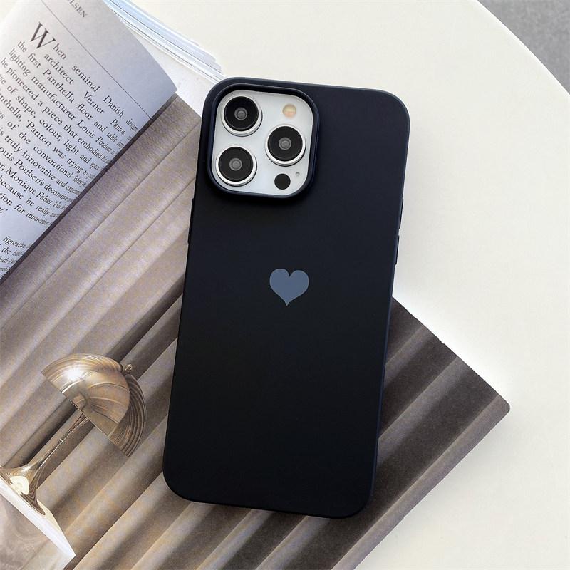 Чехол для телефона Makaron simple small love подходит для iPhone 16 15 14 13 12 11 Pro Max XS XR 7 8Plus 6S защитный чехол из жидкого силикона от падения