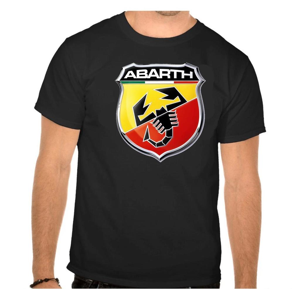 Abarth Fiat Auto Logo BLACK T-Shirt - 800-