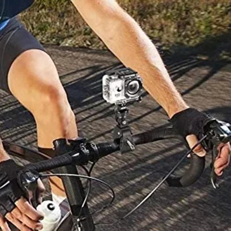 Mount Bike Bicycle Motorcycle Handlebar Clamp Camera Mount Tripod Adapter for Insta360 X4 Ace Go3 X3 Gopro 12 11 DJI Action 4 3