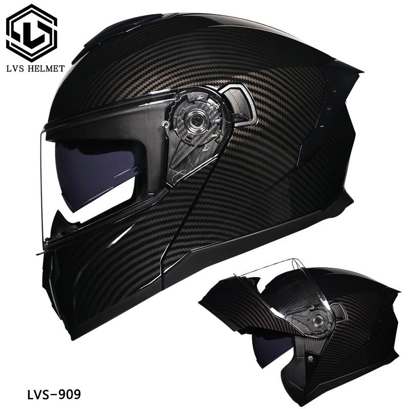 Motorcycle Helmet Men's and Women's Face-off Helmet Summer Locomotive Full Helmet Universal Safety In All Seasons