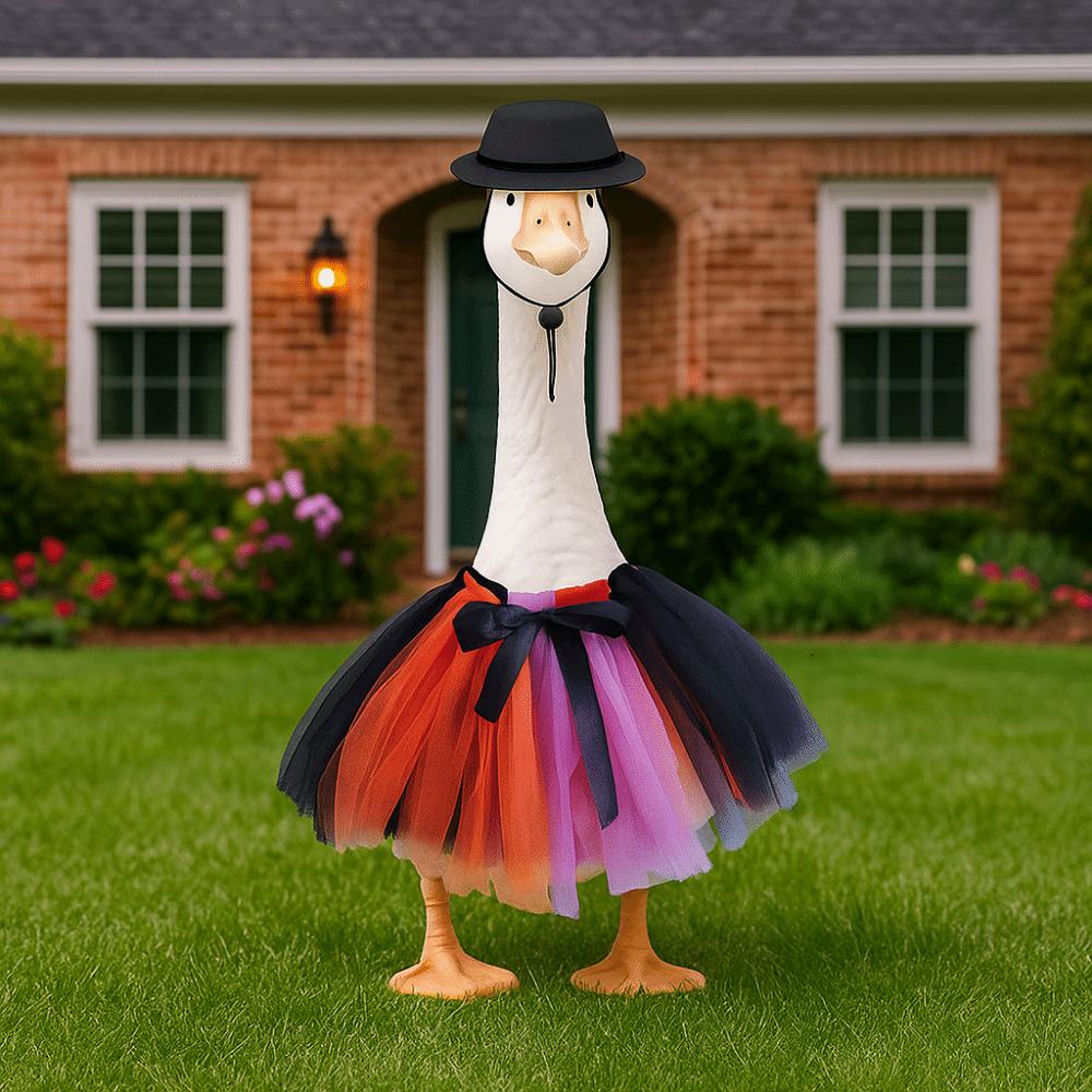 Funny Halloween Porch Goose Outfits Creative Fall Goose Clothes Halloween Decorations