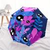 1pc Soot Sprites Fantasy Forest Auto Open/Close Cute Umbrella, Portable Folding Umbrella for Travel, Themed Events, It is suitable as a gift for vario