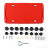 2pcs Silicone Car License Plate Frame Multi-color American Standard Car License Plate Holder Screw Set Does Not Hurt The Paint License Plate Covers