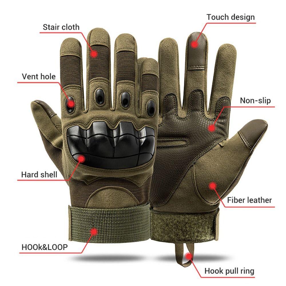 Hard Knuckles Leather Motorcycle Gloves Half Finger Mittens Fingerless Gloves Men'S Gloves