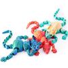 3D-печатная игрушка-кошка сфинкс Животные Игрушка Реалистичная бесшерстная фигурка Сочлененная кошка Игрушка-антистресс Настольные украшения Игрушка для снятия стресса