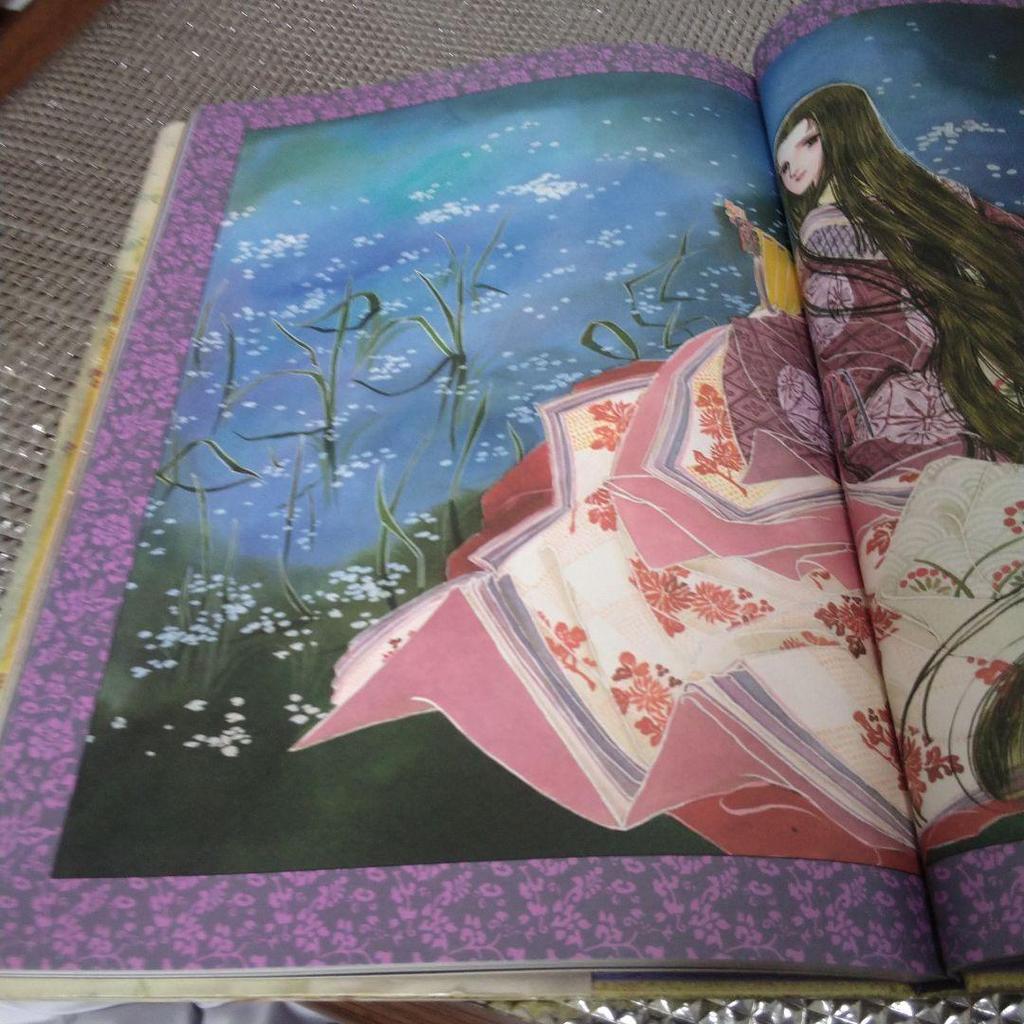 [USED] Tale of Genji Asaki Yumemishi Art Book with Postcard