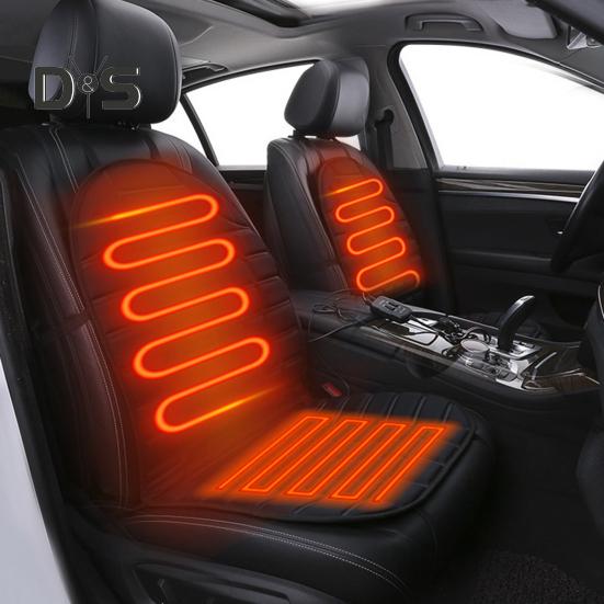Подушка для сиденья автомобиля с подогревом, регулируемая температура, быстрый нагрев, легко моется, универсальная, для внедорожников, грузовиков, зимняя подушка для сиденья