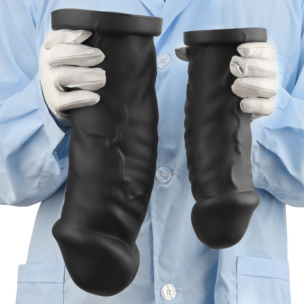 Силиконовый очень большой черный фаллоимитатор Анальная пробка Фистинг Секс-игрушка Мастурбатор Большой член Реалистичный пенис Ремень на члене