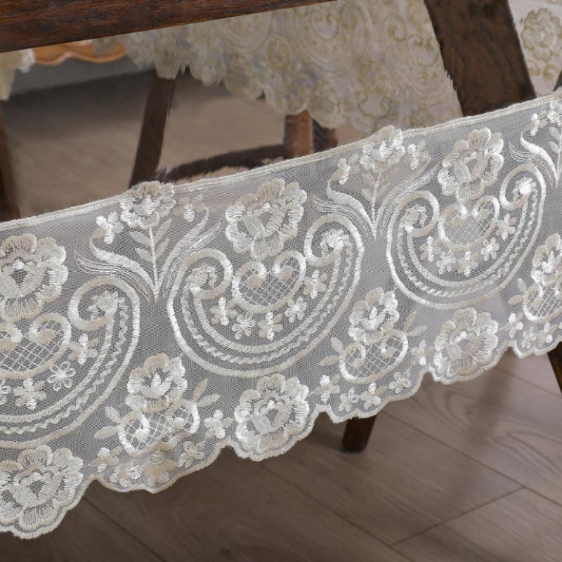 Круглая скатерть из ПВХ с кружевом, водостойкая, маслостойкая, для домашнего обеденного стола, журнального столика, противоскользящая, устойчивая к пятнам, моющаяся прозрачная скатерть