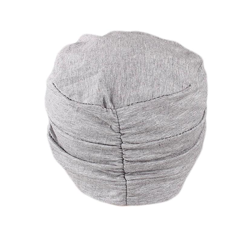 1Pc Muslim Stretch Hair Loss Head Scarf Wrap Cap Polyester Cancer Chemo Women Plain Turban Hat