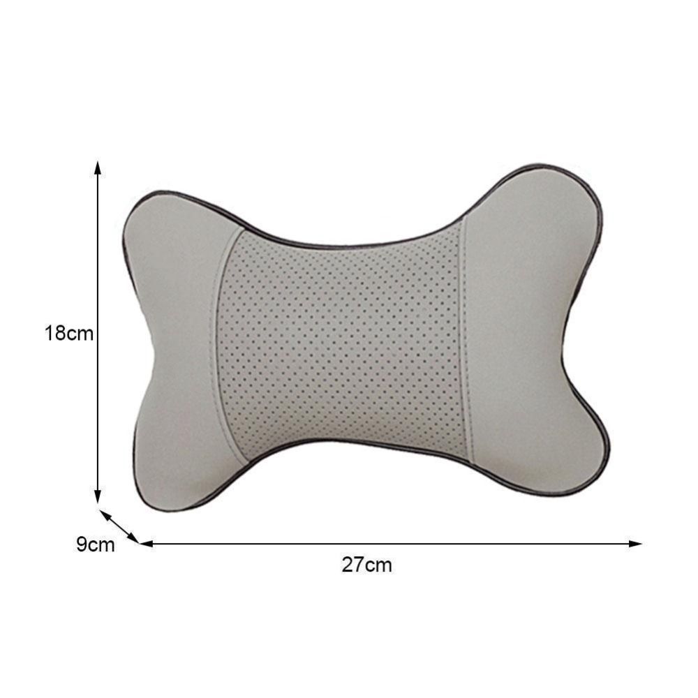 Comfortable Auto Seat Head Neck Rest Cushion PU Leather Headrest Pillow Pad Car Decoration