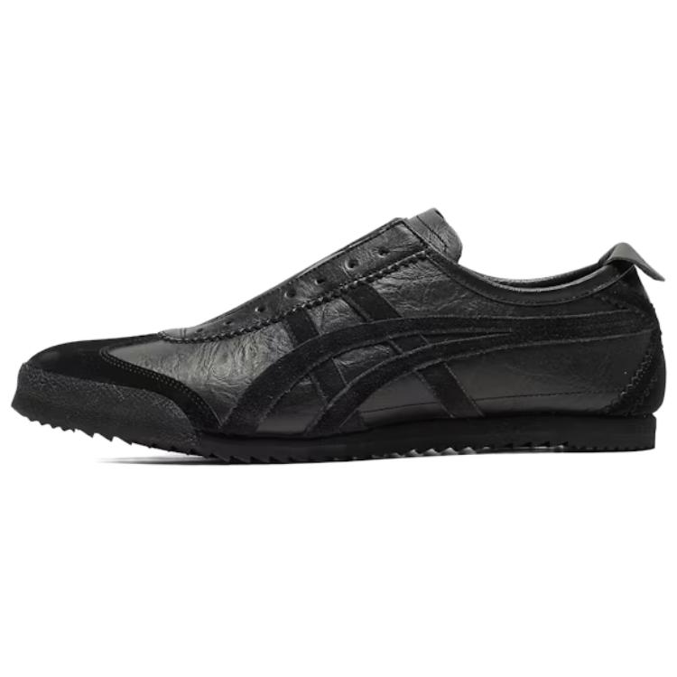 ONITSUKA TIGER Mexico 66 Slip-On Deluxe Удобные Универсальные Нескользящие Прочные Кеды Унисекс Черные 1181A607-001