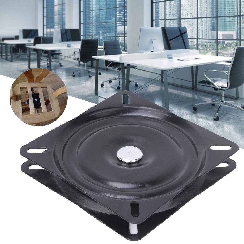 Черный металлический железный поворотный стол для офисных принадлежностей, вращающаяся подставка для дисплея 150 x 150 x 2 мм для поделок