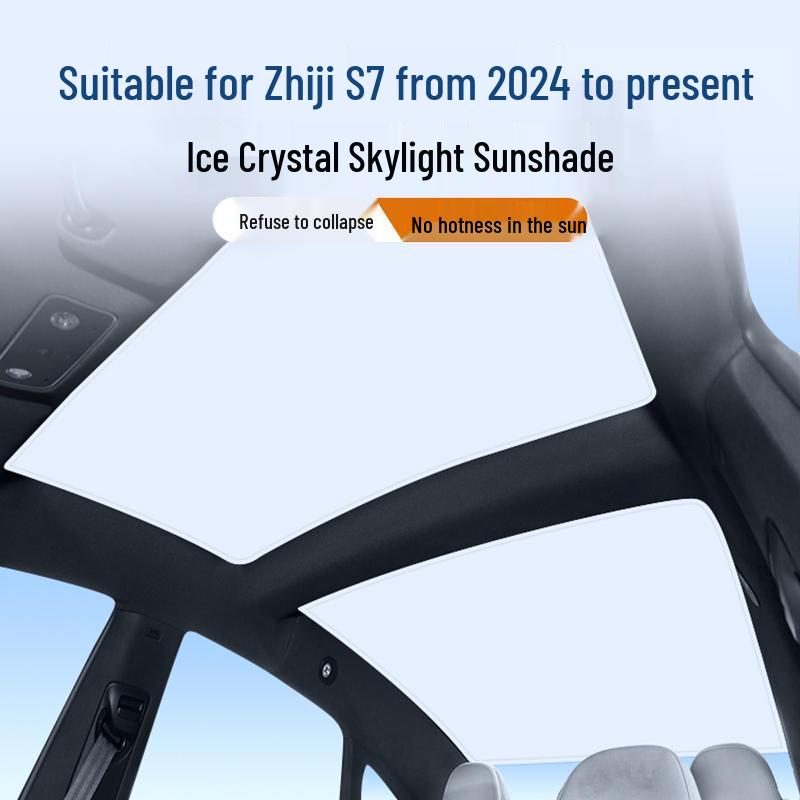 2024+ Zhijie S7 Ледяной Хрусталь Люк Солнцезащитная Шторка: Защита от солнца, Теплоизоляция, Блокировка света