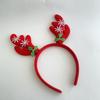 BS UP Christmas Tree Deer Antlers Rudolph Headband Props Christmas Party Supplies 3-piece Set