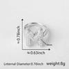 26 Letter Open-Ended Zircon Ring INS Minimalist Series Gift For Friends