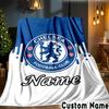 Custom Name House Chelsea Throws Blanket Flannel Blankets for Couch Bed Gifts for Men Women Picnic blanket Christmas fan gifts