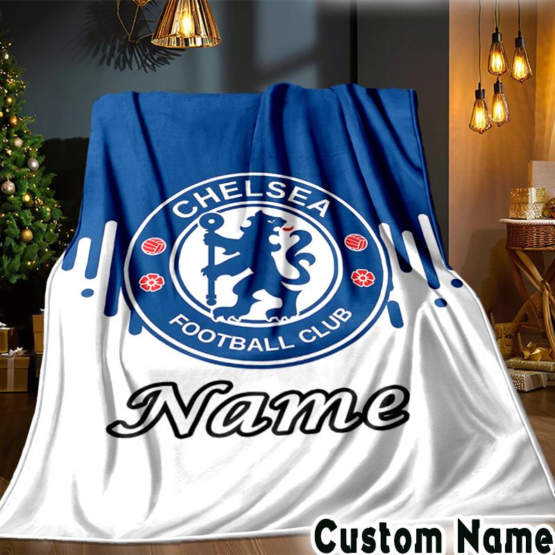 Custom Name House Chelsea Throws Blanket Flannel Blankets for Couch Bed Gifts for Men Women Picnic blanket Christmas fan gifts