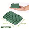 1-Pack Ultra-Lightweight Folding Portable Cushion Seat - Durable Nylon Green VIP Seat for Outdoor Camping, Travel & Hiking