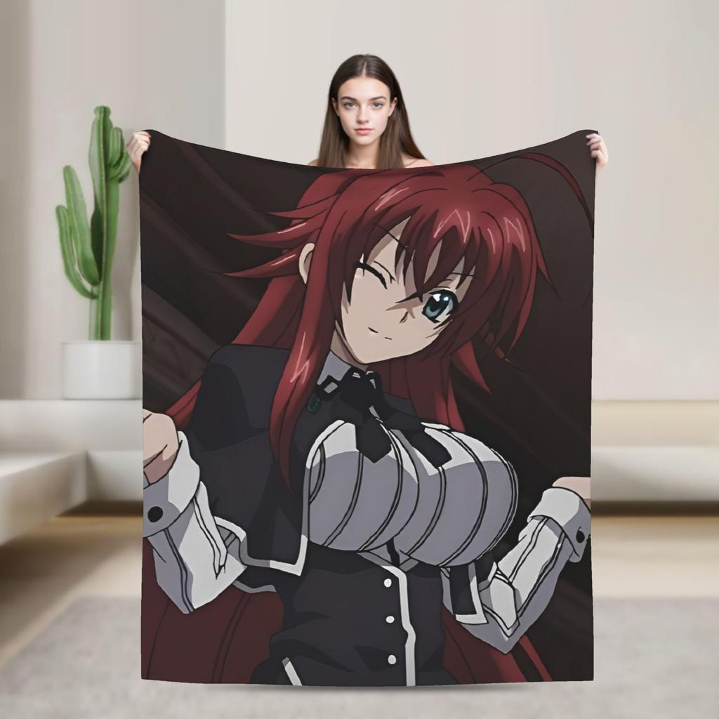 Фланелевое одеяло Rias grimory High School DxD Аниме Плед для домашнего декора Пикника Новинка Покрывало Чехол для диван-кровати