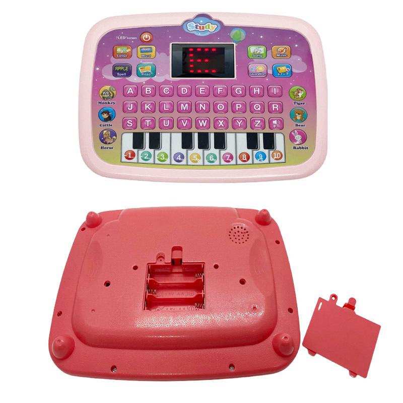 Kids Study Tablet English Learning Toy for Children Educational Keyboard Machine with LED Display