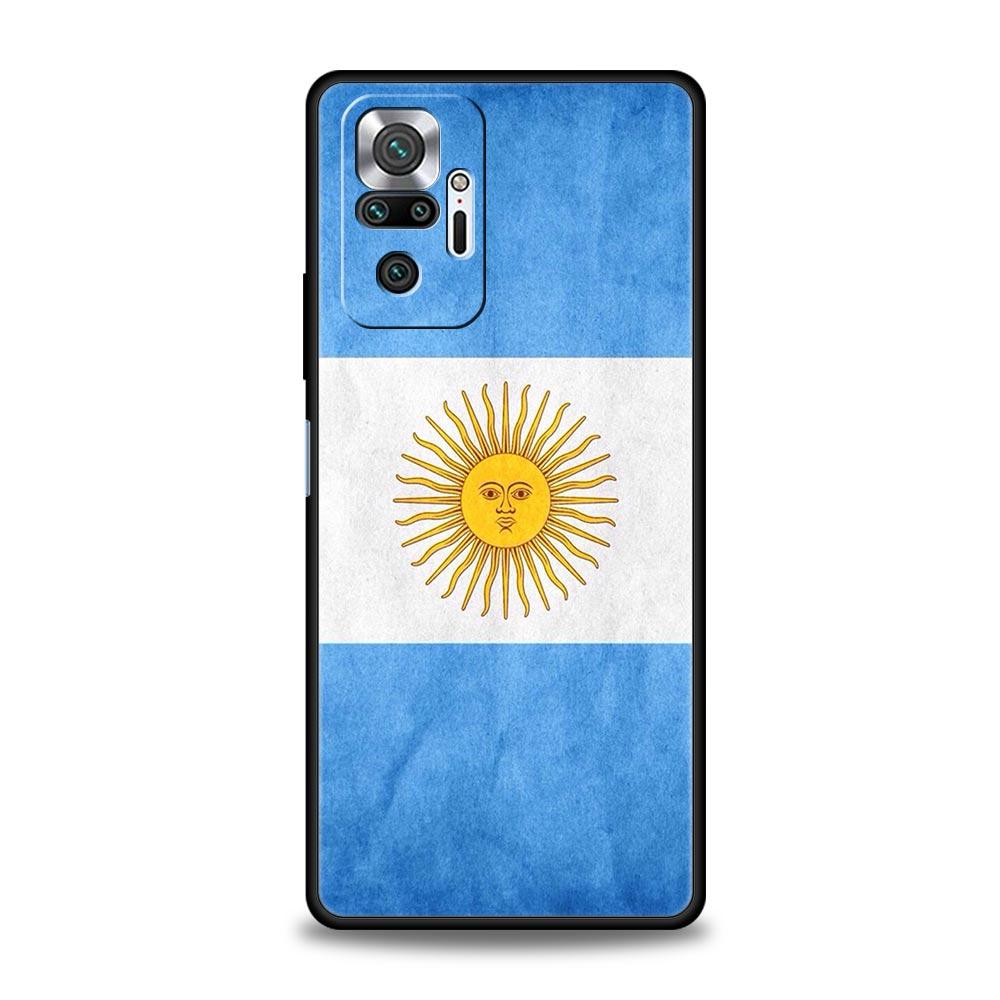 Argentina Flag Soccer 10 Phone Case For Xiaomi Redmi Note 13 12 11 10 Pro 9S 9 8 7 9T 8T 9C 9A 8A 11T 5G 10S K50 Gaming Cover