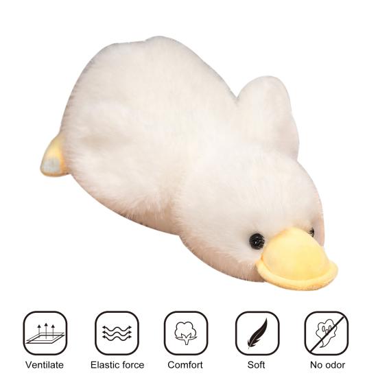 Yousheng Лежащая утка плюшевая игрушка желтая утка плюшевая мягкая игрушка животное комфорт кукла подушка домашний офис спальня украшение дети взрослые подарок на день рождения