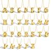 Hot 26 English Letter Necklace Balloon Bubble Chubby Pendant Clavicle Chain