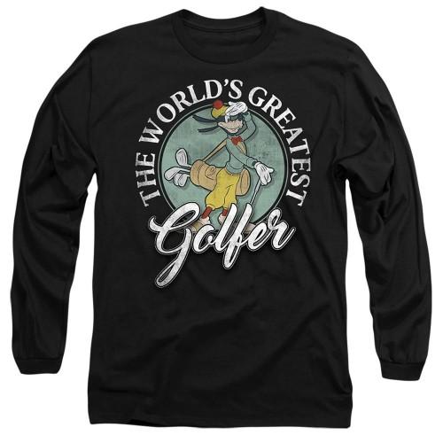 Mickey & Friends Mens The WorldÂ´s Greatest Golfer Goofy Long-Sleeved T-Shirt