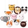 3 шт. Портативный 25 см 3D Бумажный фонарик с животными Складной Ручной Фонарик Животное День рождения Милый DIY Детский Фестивальный Фонарик Дети