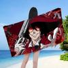 Хоррор Аниме H-Hellsing Микрофибровое Одеяло Быстросохнущие Пляжные Полотенца Большой Размер Печать Супер Впитывающее Полотенце-Одеяло для Бассейна