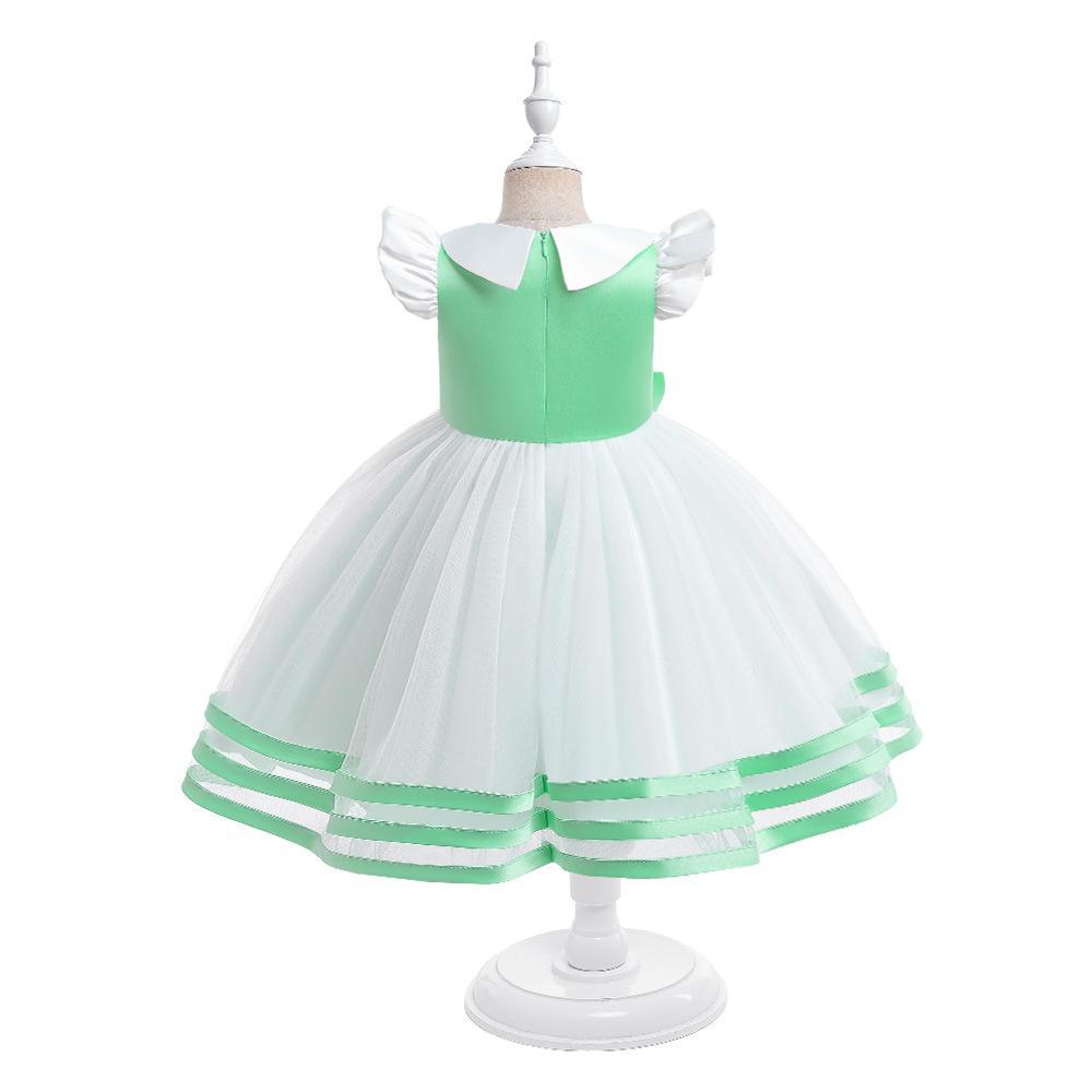 Платье в цветочную полоску для маленьких девочек 3-10 лет, элегантное платье для свадебной вечеринки для маленьких девочек, детское рождественское платье принцессы, детская одежда