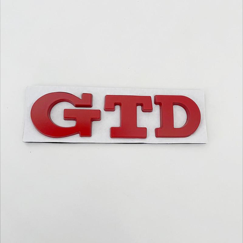3D Metal Front Grille GTD Logo Emblem Rear Trunk Badge Stickers For Volkswagen VW Golf 2 4 5 6 7 R MK2 MK3 MK4 Car Accessories BA5
