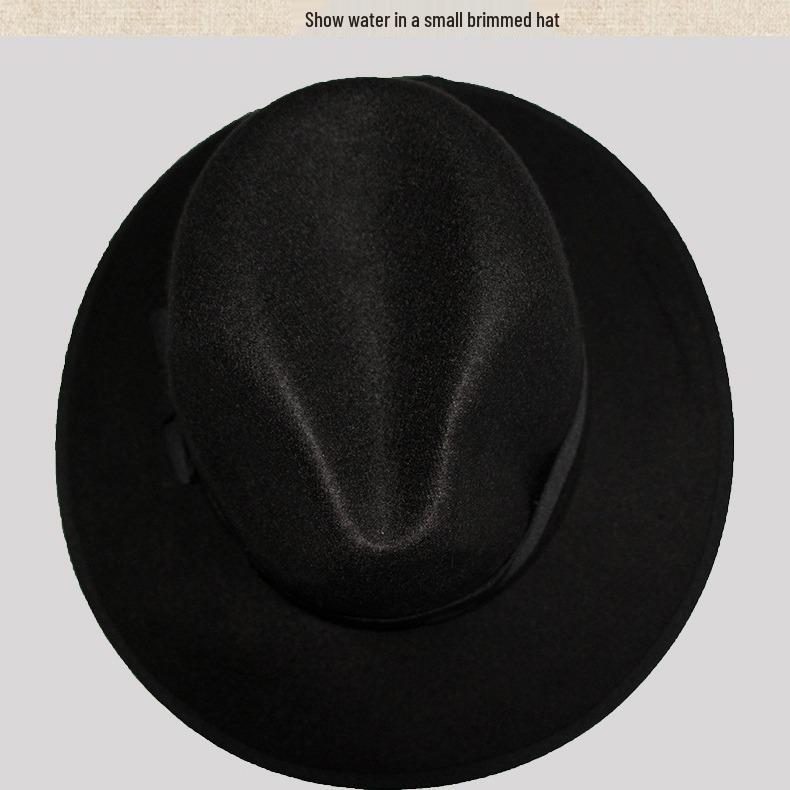 Мужской черный набор федора и халата: Длинное платье и шляпа-магический реквизит