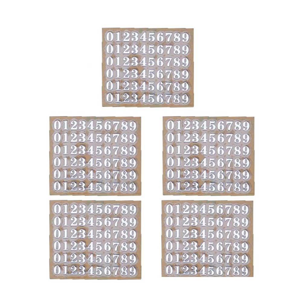 Resin Filler Gold&silver Alphabet Sticker Labels Stickers Epoxy Filling Sticker Number Sticker