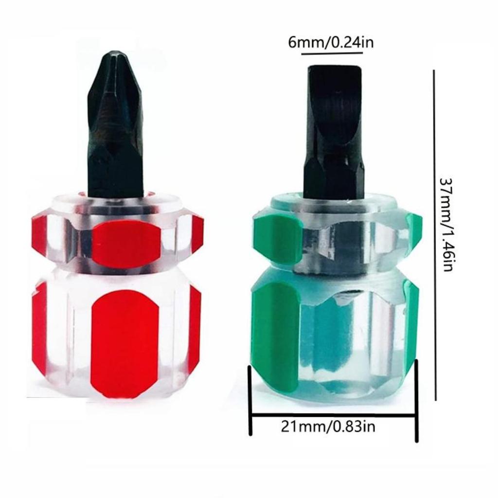 2pcs Sewing Machine Screwdriver Kit Mini Short Screwdriver Portable Radish Head Needle Plate Screwdriver Repair Sewing Tools