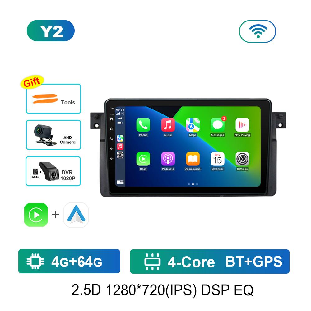 Android Car Radio Multimedia Video Player для BMW E46 M3 318/320/325/330/335 Bluetooth GPS навигация WiFi HD сенсорный экран