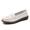 Women Moccasins Leather Driving Comfort Flats Casual Slip On White Nurse Walking Minimalist Summer Maternity Shoes