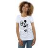 Disney Womens/Ladies Mickey Mouse Peace Hand Cotton T-Shirt