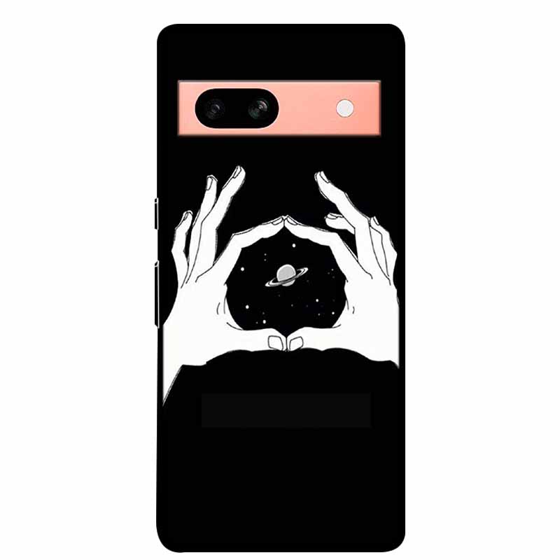 Для Google Pixel 7a 5G Чехол 6.1" Coque Цветы Черная Кромка Силикон ТПУ Мягкая Задняя Крышка Для Google Pixel7a 2023 Чехол для Телефона Fundas