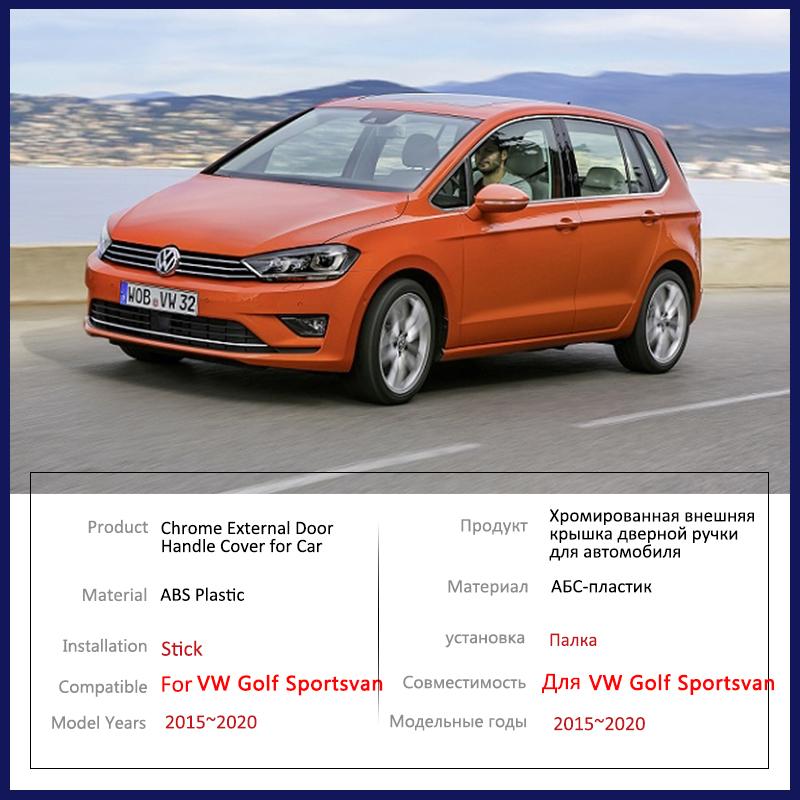 Накладка на дверную ручку из углеродного волокна для Volkswagen VW Golf Sportsvan SV 2015 2016 2017 2018 автомобильные аксессуары