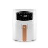 KitchenCook Фритюрница без масла 4 л - 8 программ - Цифровой таймер - Регулируемый термостат - 1400 Вт - Белый