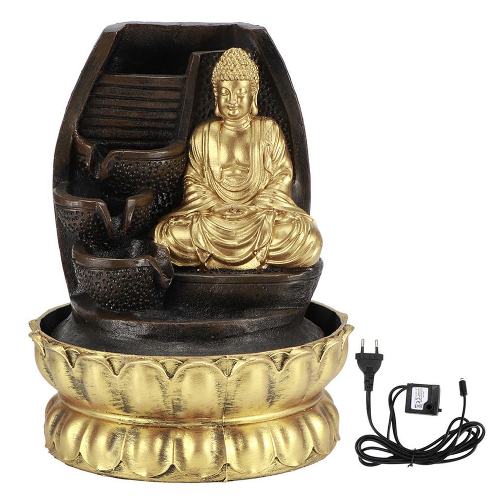 Настольный светодиодный фонтан с водяным насосом для украшения домашней чайной комнаты, тип 16109