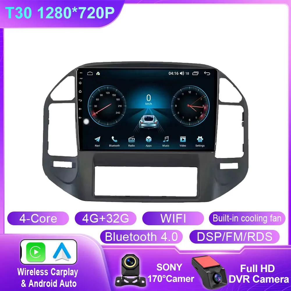 Головное устройство Android для Mitsubishi Pajero 3 V70 V60 1999-2006 Автомобильное радио Carplay Мультимедиа GPS Навигация WIFI+4G Нет 2din DVD