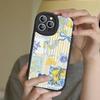 Простой свежий лимонный стиль для iPhone 16 15 14 13 12 11 Pro Max Plus Кожаный чехол для телефона
