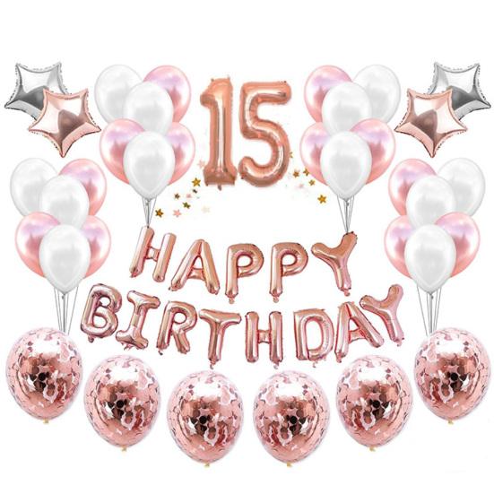 С Днем Рождения Набор Номеров Звездные Шары Конфетти Ресторан Домашняя Вечеринка Декор